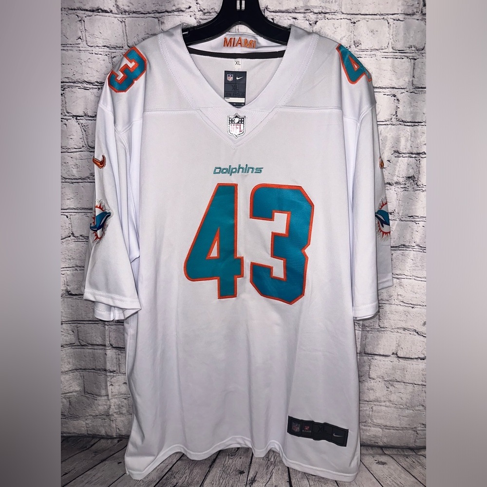 Miami Dolphins Jersey #34 Ricky Williams XL Vintage White Football NFL Throwback